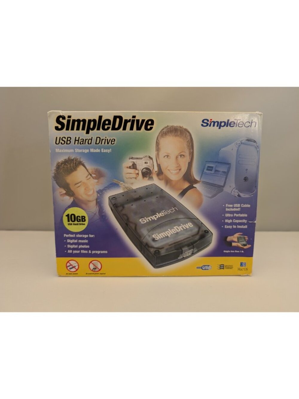 SIMPLETECH SimpleDrive | External USB Hard Drive \ 10GB DrivePak | CIRC-USBHD/10